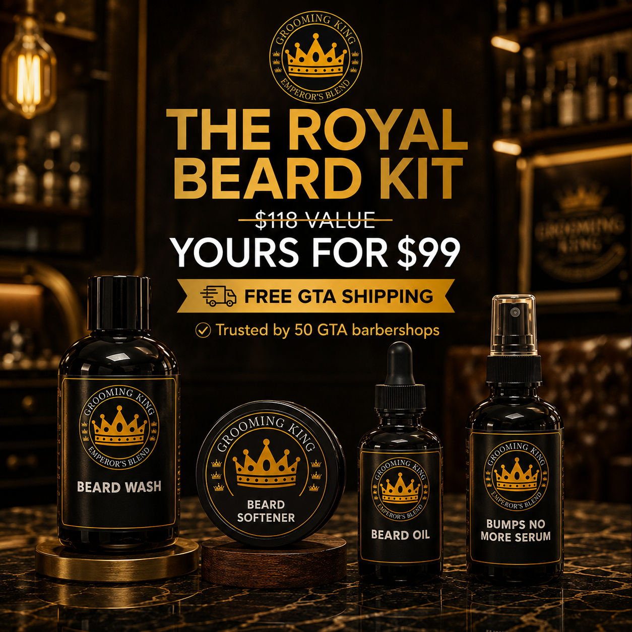 Royal Beard Kit — Wash, Softener, Oil & Conditioner